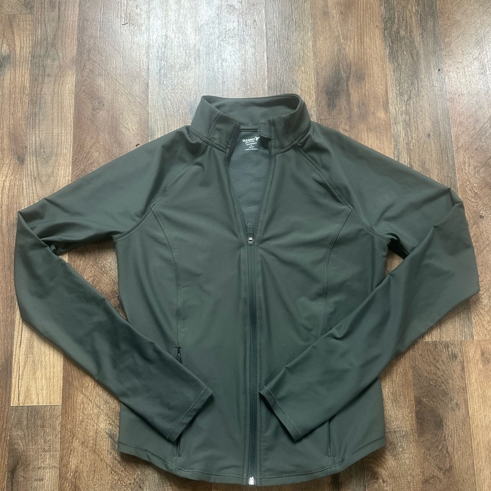 Old Navy Dark Green Zip-Up Jacket